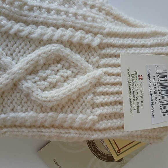 Hand knit  fingerless gloves - Picture 1 of 4